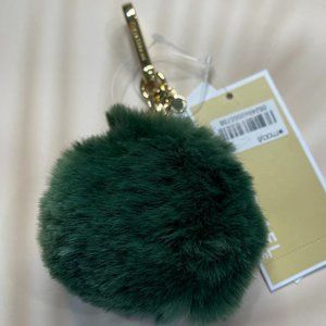 Michael Kors Faux Fur Pom Pom Key Charm